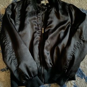 Black bomber jacket